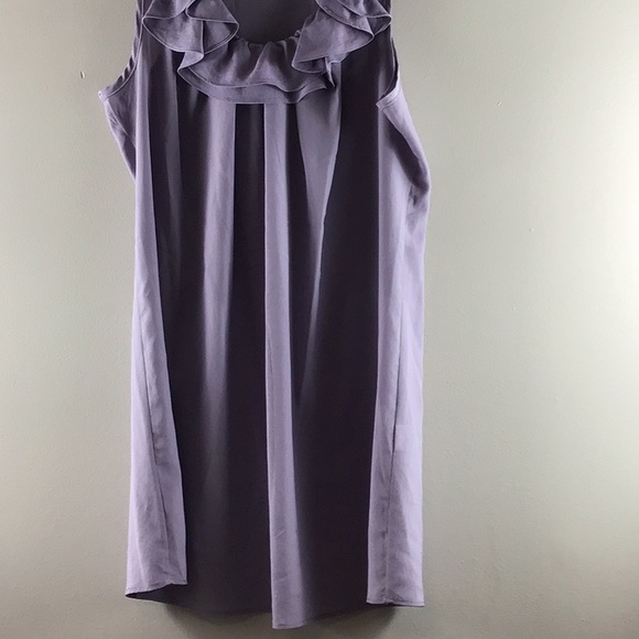 Anthropologie Purple Ruffle Mini Dress - Picture 8 of 8